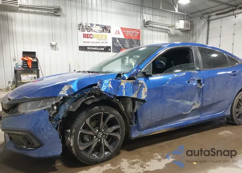 2020 Honda Civic Sport z USA, uszkodzony, nr VIN 19XFC2F89LE010337